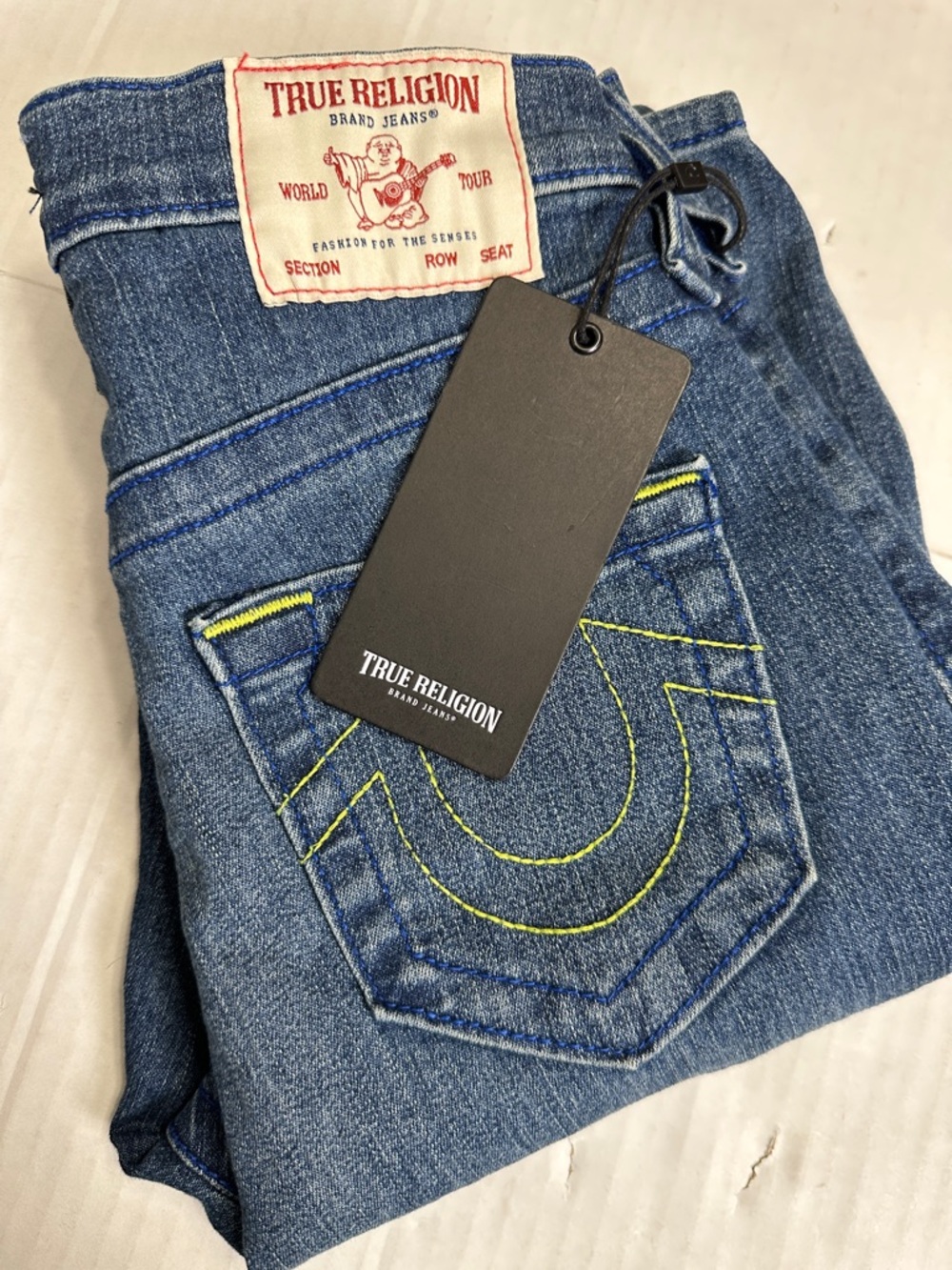 NEW True Religion Halle High Rise Super Skinny Denim Jeans Womens Size 25
